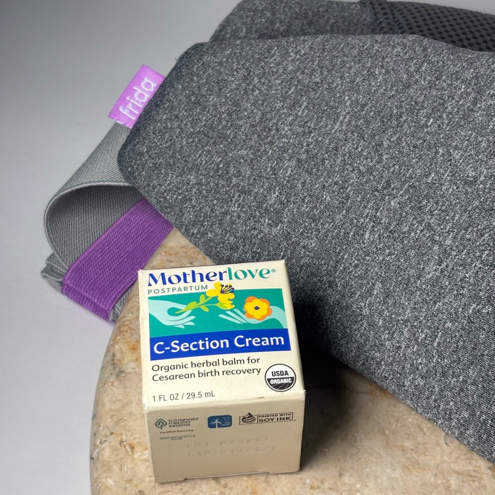 Frida C-Section Recovery Band Gray &‎ Motherlove C-Section Cream Bundle EXP READ